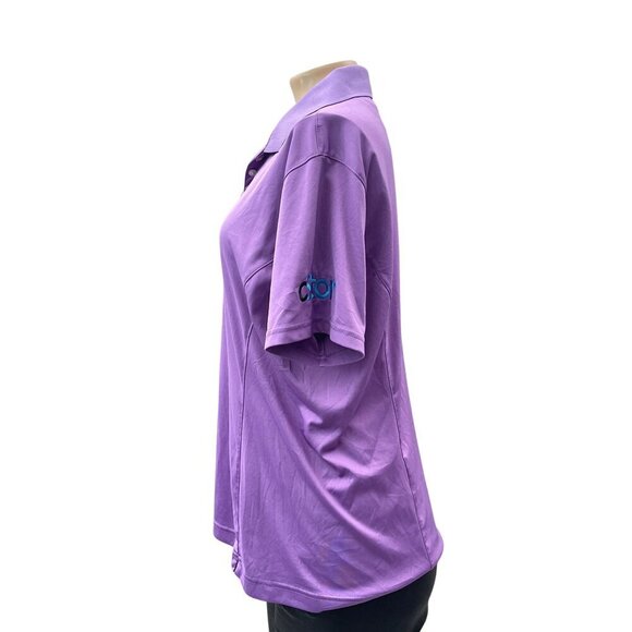 FootJoy Purple Polo Shirt Golf Apparel Cotton Blend Short Sleeve CSTOR Womens L - Picture 4 of 11